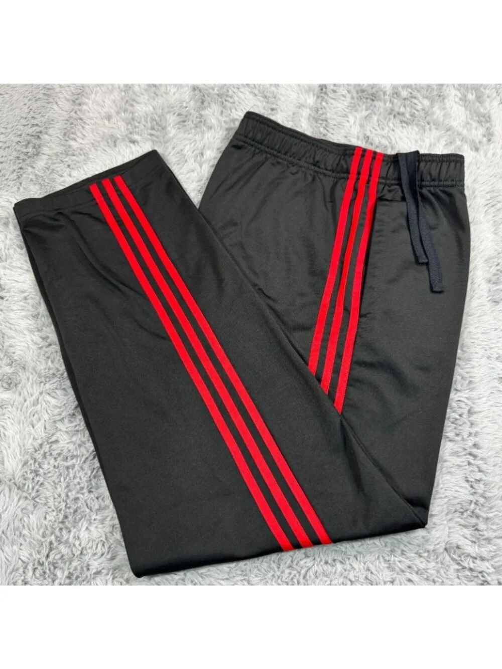 Adidas Pant Men's M Black Polyester Straight Performance Gym Training Workout